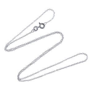 Vintage Sterling Silver 925 Cable Chain Necklace 18"